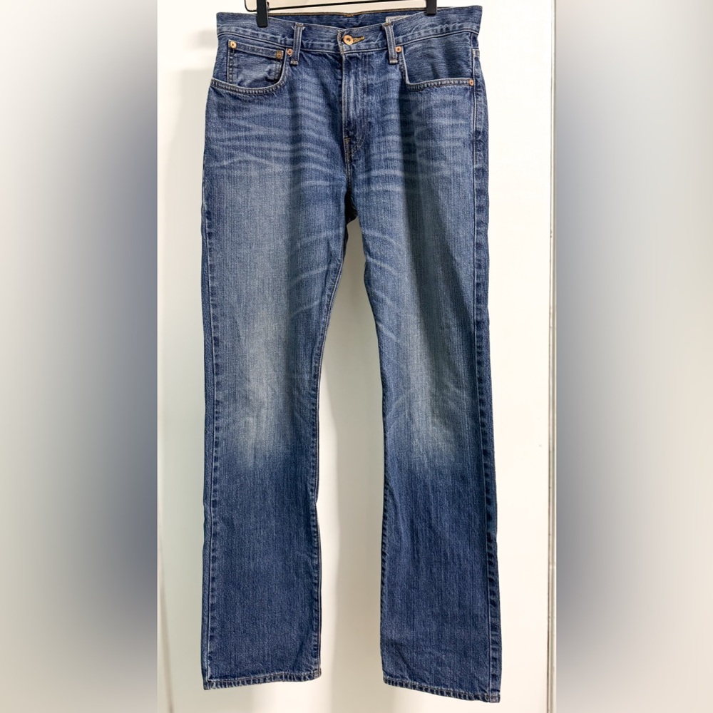 Cremieux Premium Denim Straight Jeans 32x34 Medium Wash 100% Cotton
